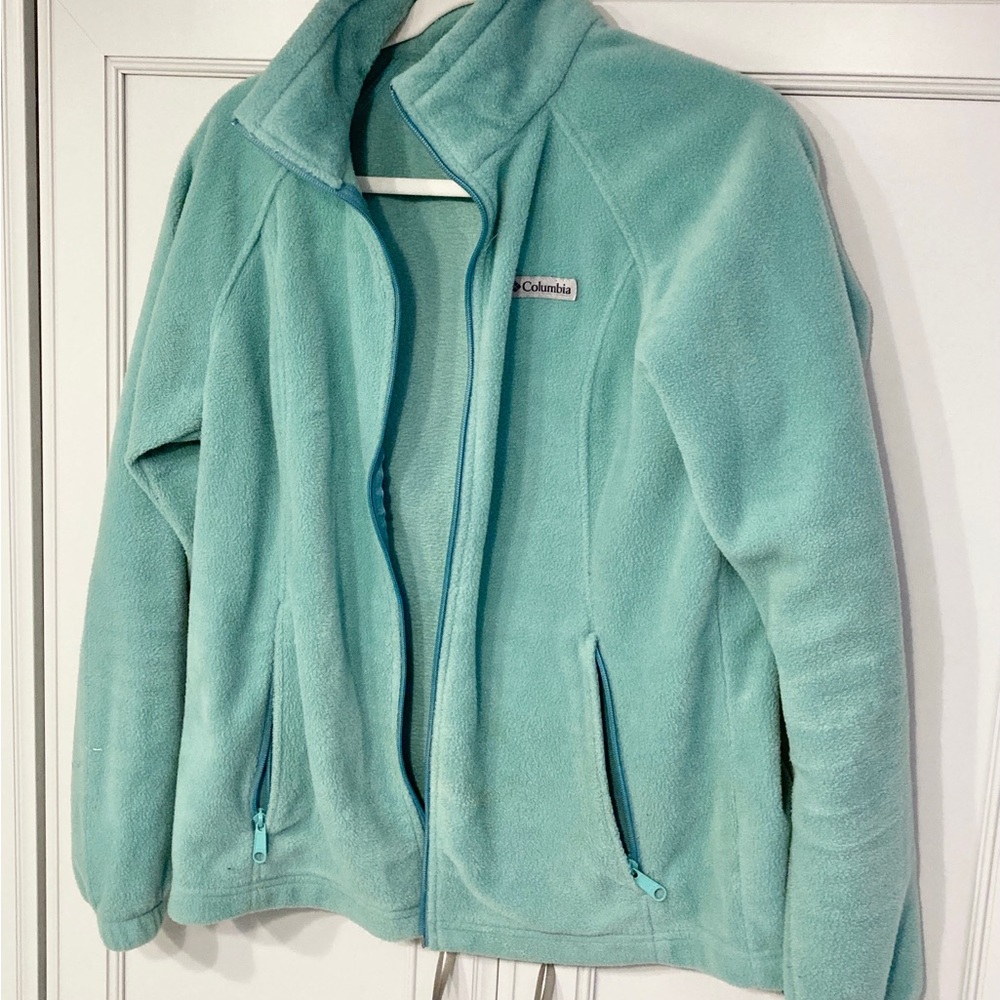 COLUMBIA Benton Springs Sage Green Fleece - Size L